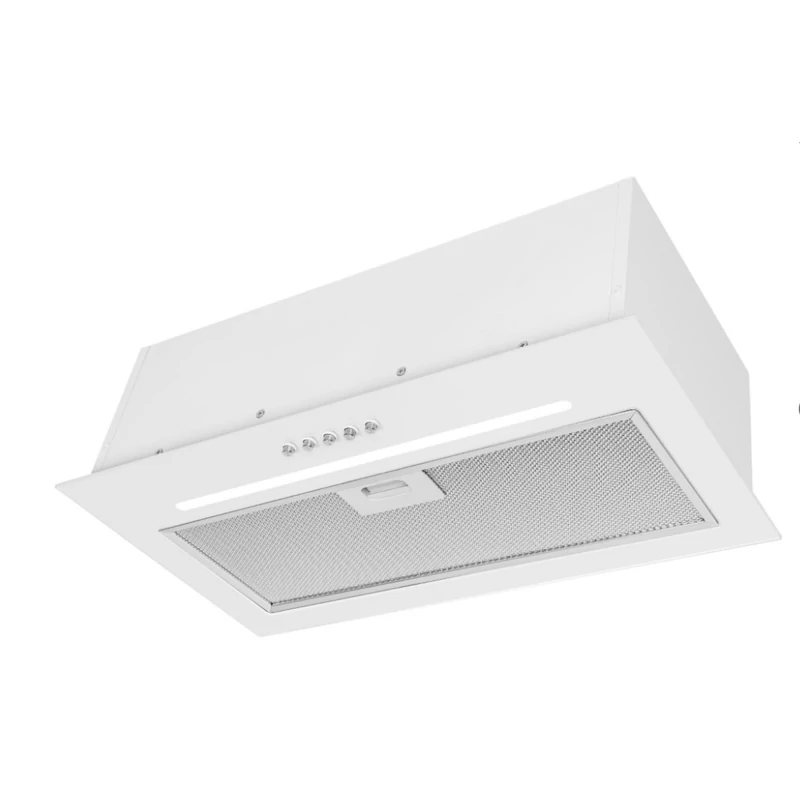 Kluge KOV6150WHG beépíthető fehér páraelszívó, 60cm, fehér üvegpanel