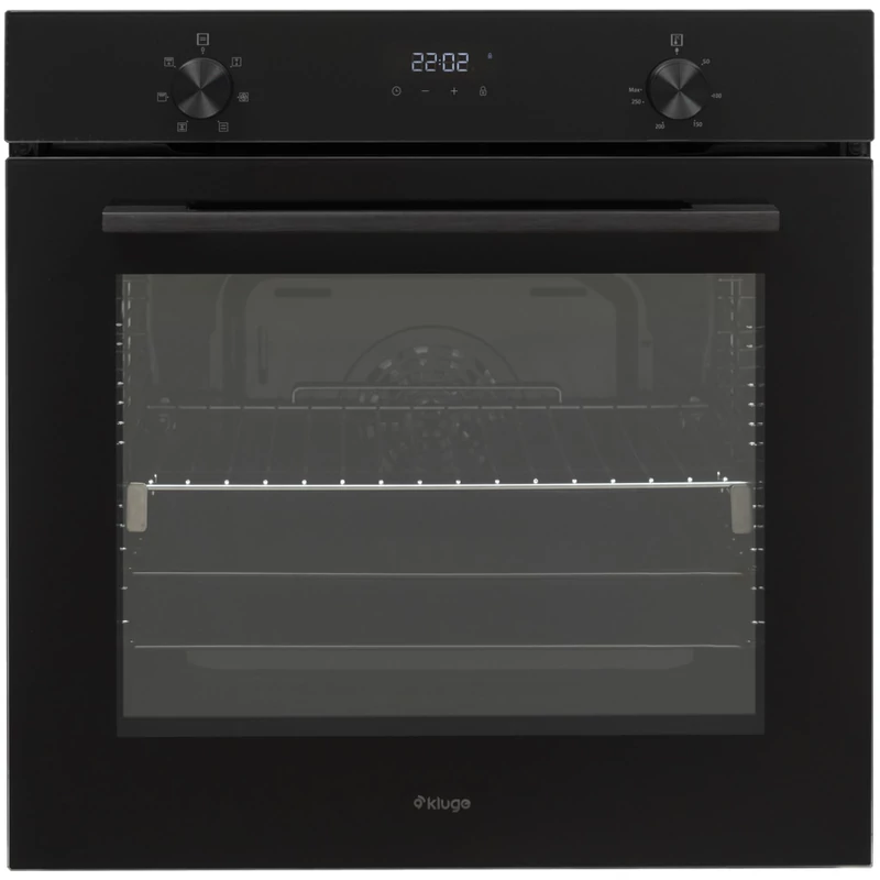 Kluge KTE1020B beépíthető multifunkciós fekete sütő, AIRFRY