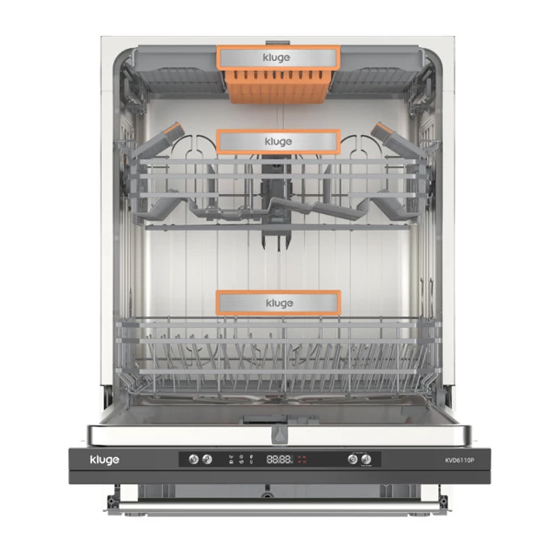 Kluge KVD6110P beépíthető mosogatógép, 60 cm, 16 teríték, időkijelző a padlón