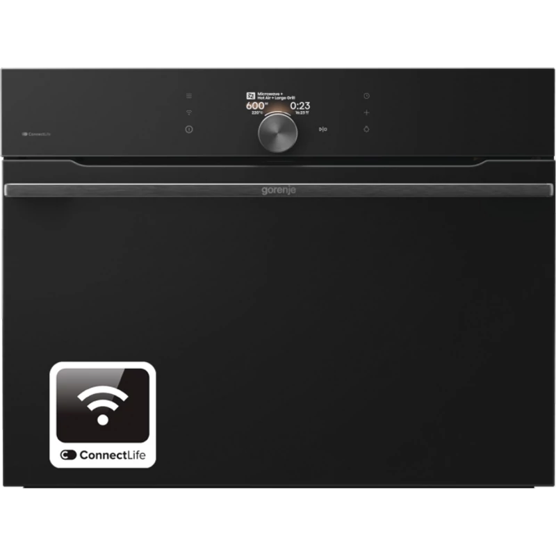Gorenje BCM4058B Beépíthető sütő+mikró kombi, Wifi, kompakt máret 45 cm magas Gorenje BCM4058B Beépíthető sütő+mikró kombi, Wifi, kompakt máret 45 cm magas