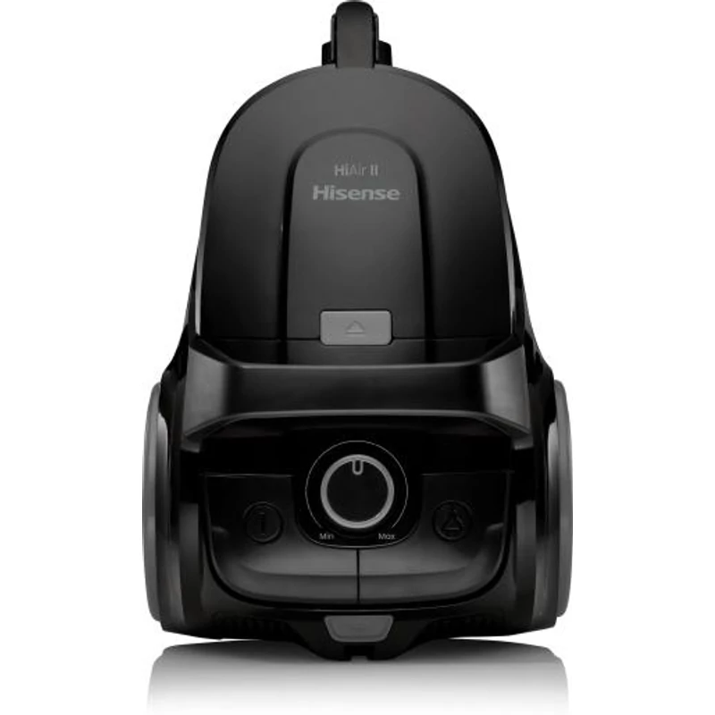 Hisense HVC21312BKG Porzsák nélküli porszívó - Ciklon technológia; Kettős HEPA szűrőrendszer ; 3,3 L portartály; 850 W ;  Teleszkópos fém szívócső; Univerzális padlófej;  Külön parketta kefe – érzékeny padlókhoz