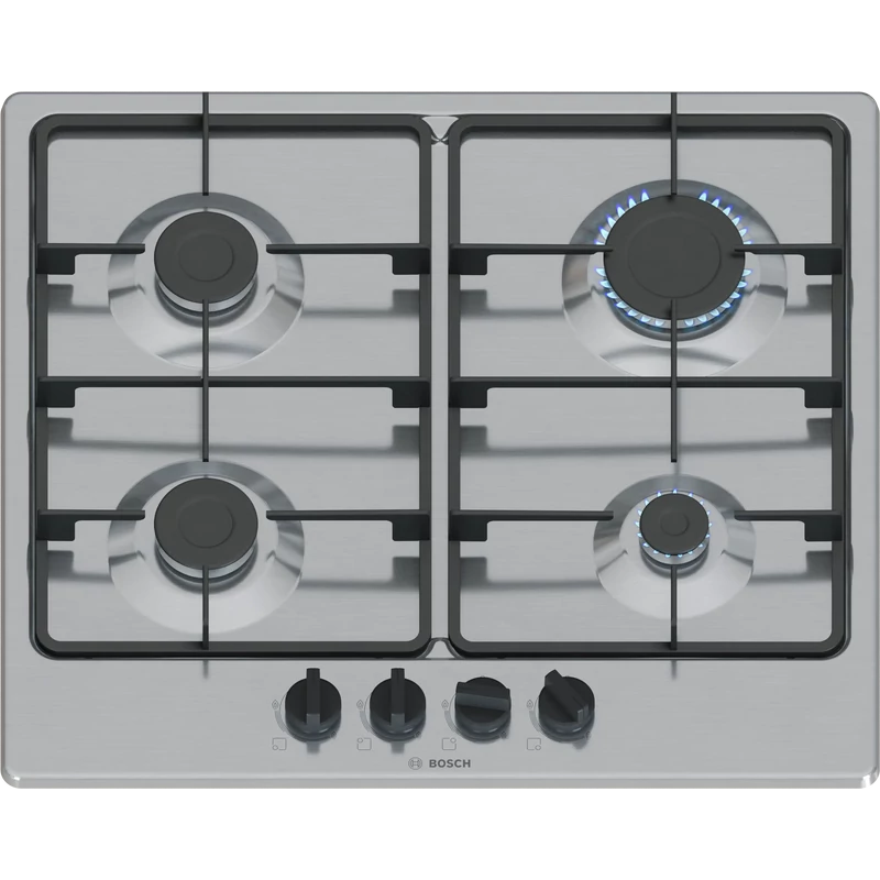 Bosch PGP6B5K60 Gázfőzőlap - nemesacél felület - Serie4