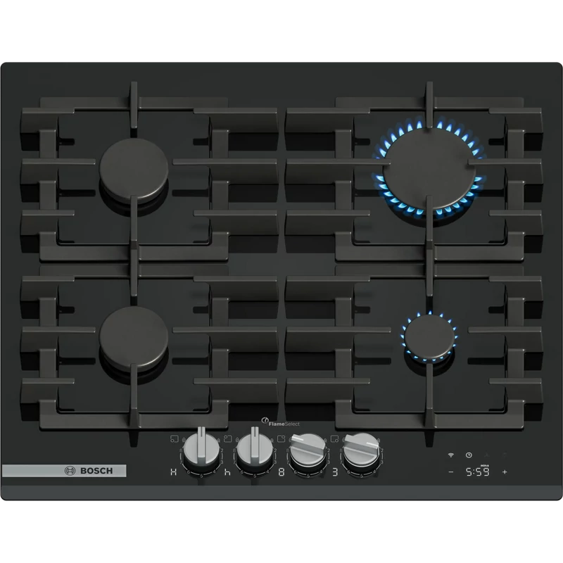 Bosch PRP6A6H40 beépíthető gázfőzőlap üveg felületen 60cm Serie8