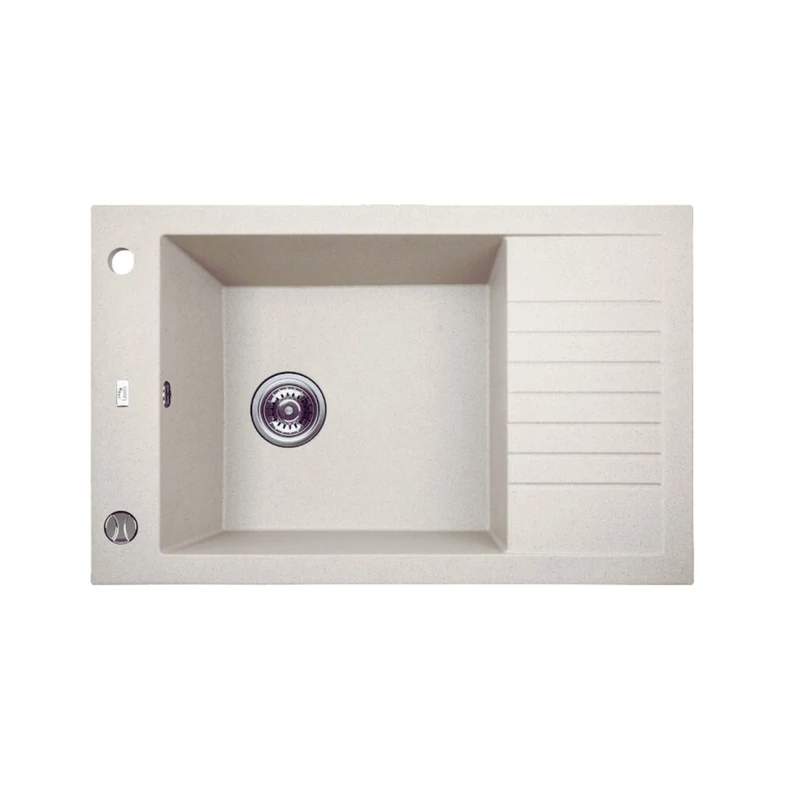 Laveo PIONIER minicsepptálcás jázmin mosogató automata dugókiemelős, helytakarékos szifonnal