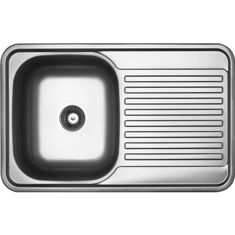 Operis FARO 1CS Egymedence csepptálcás mosogató, Szín: natúr inox