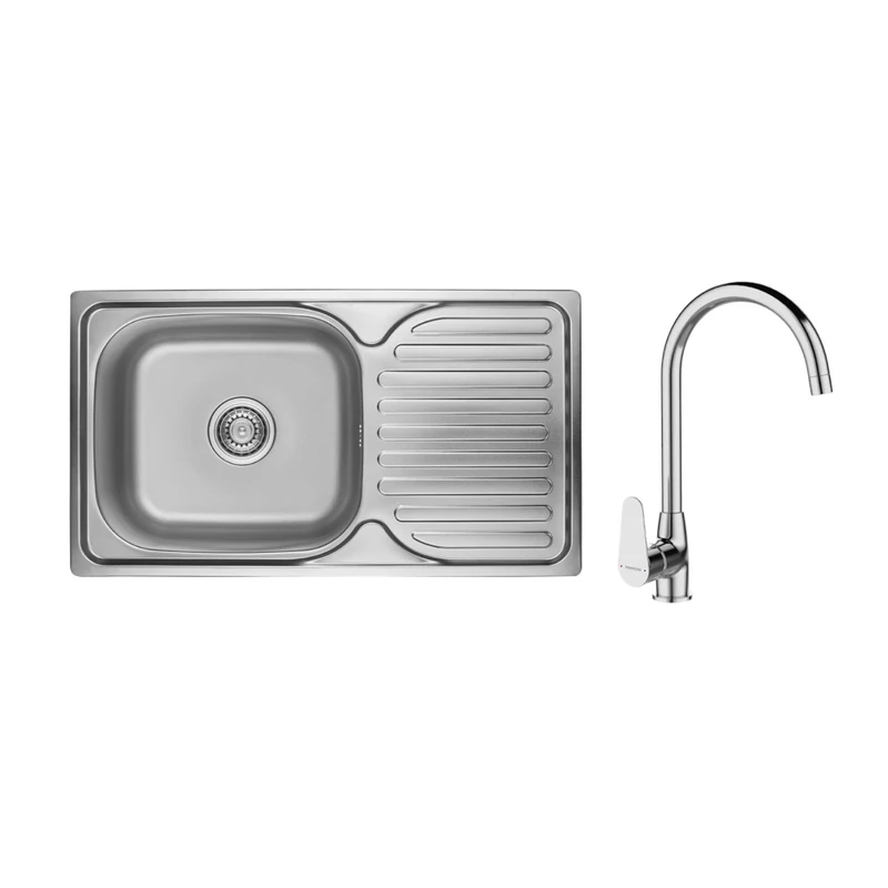 LAVEO ORION 1CS SZETT íves króm csappal