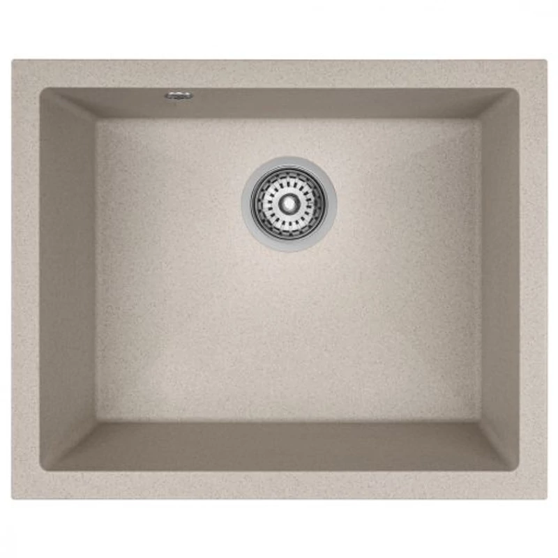Laveo IBIZA Aláépíthető gránit mosogató: egymedencés, bézs