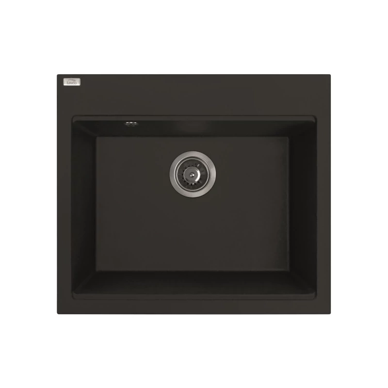 Laveo TAU egymedencés mosogató, matt fekete
