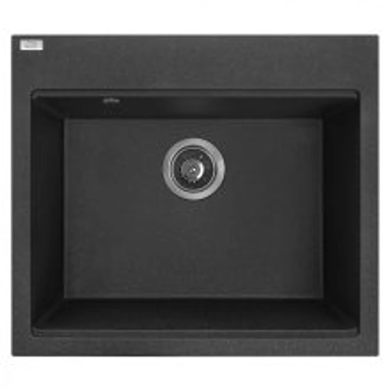 Laveo TAU  fekete gránit mosogatótálca 57x50 SRT_710Y Laveo TAU  fekete gránit mosogatótálca 57x50 SRT_710Y