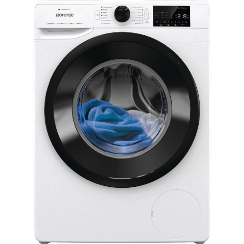 Gorenje W2PNEI94A1SWIFI szabadonálló elöltöltős mosógép, 9 kg, 1400 f, Inverteres motor, gőz funkciók, Wifi
