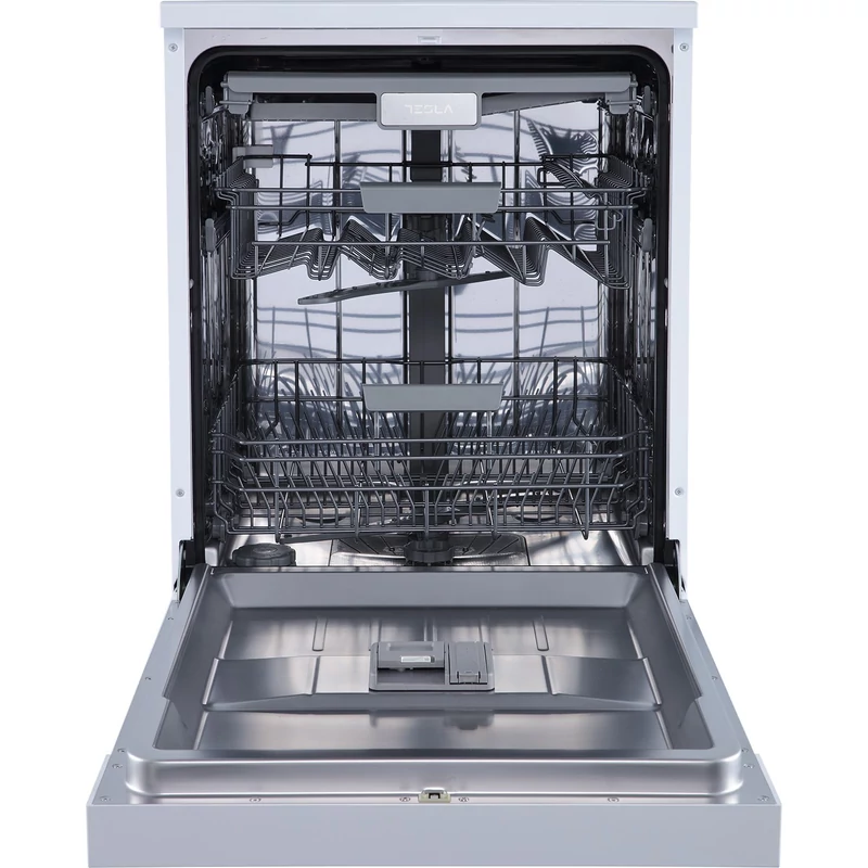 Tesla WD690MW mosogatógép, 60 cm, 14 teríték, 7 program, 47 dbA,  3. evőeszköztartó felső kosár, fehér, 5 ÉV GARANCIA!