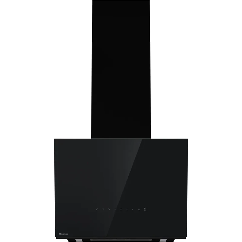 Hisense CH6IN6226B Fali ferde kivitelű PÁRAELSZÍVÓ, 60 cm széles, 767 m3/óra,  SmoothControl érintőkijelző az üvegfelületen,  PureAirSensor: automatikus légszennyezettség érzékelő -  Zajszint: 43-63 db(A), festett fekete felület + fekete üveglap design, A