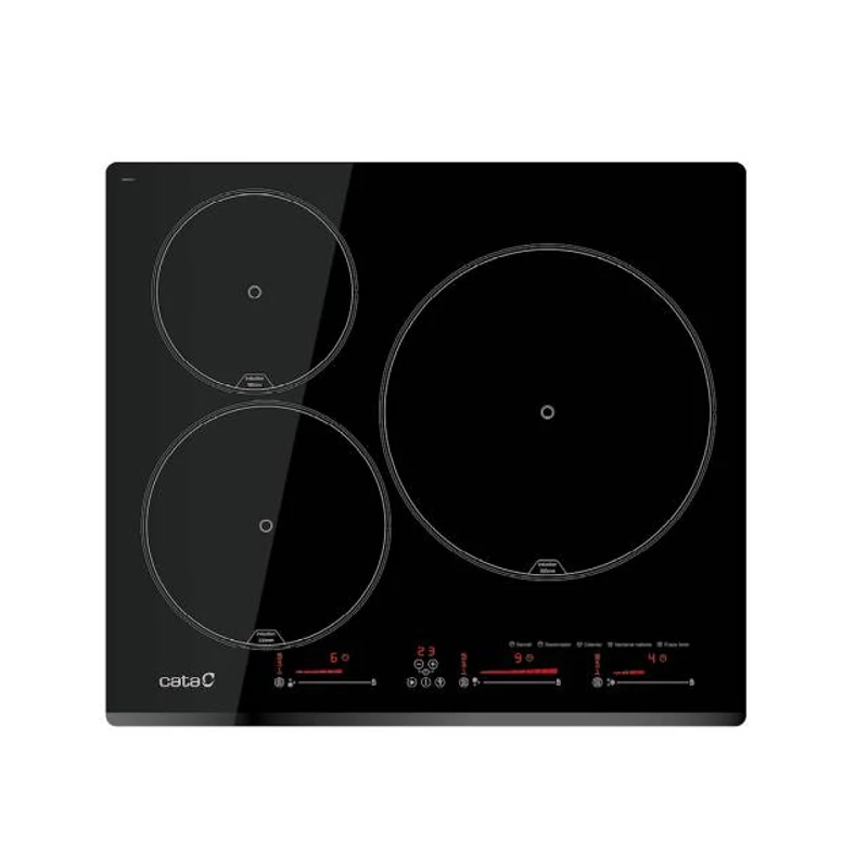 CATA INSB-6003E2 BK Beépíthető indukciós főzőlap  fekete, 3 zóna