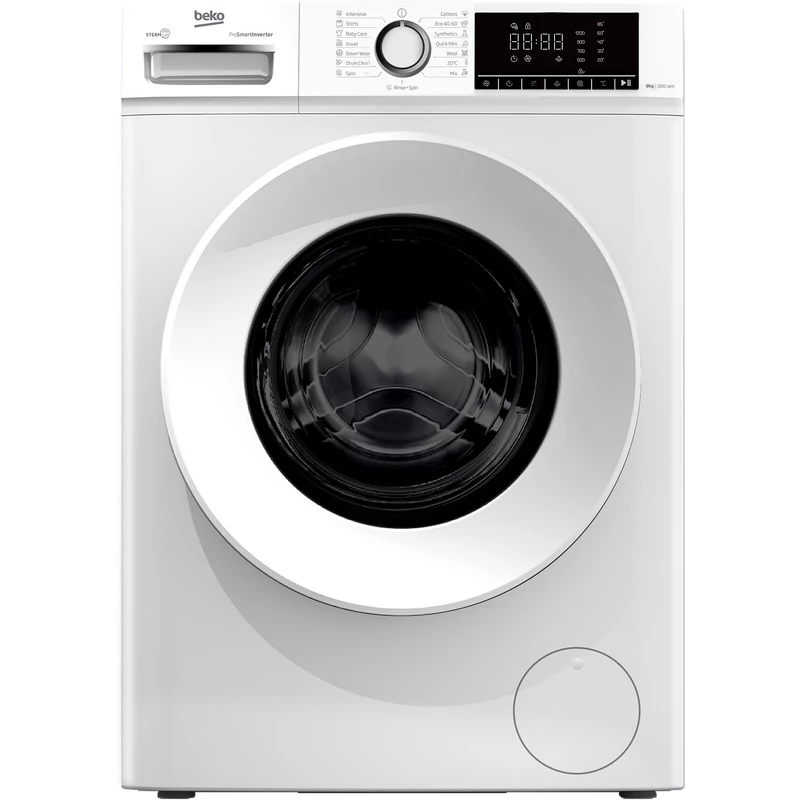 Beko B1WFM2821WEE Szabadonálló elöltöltős mosógép, 8 kg, 1200 f, 52 cm mély