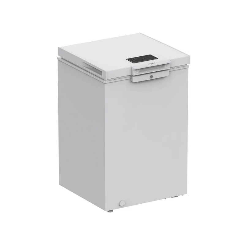WHIRLPOOL W3RHS98DW Fagyasztóláda, D, 98L , inverter kompresszor, 6. Érzék szenzortechnológia, FreezerGuard technológia (-15°C külső hőmérsékletig működőképes),  LED kijelző, állítható hőmérséklet -25°C- +6°C (hűtőszekrénnyé alakítható), zárható