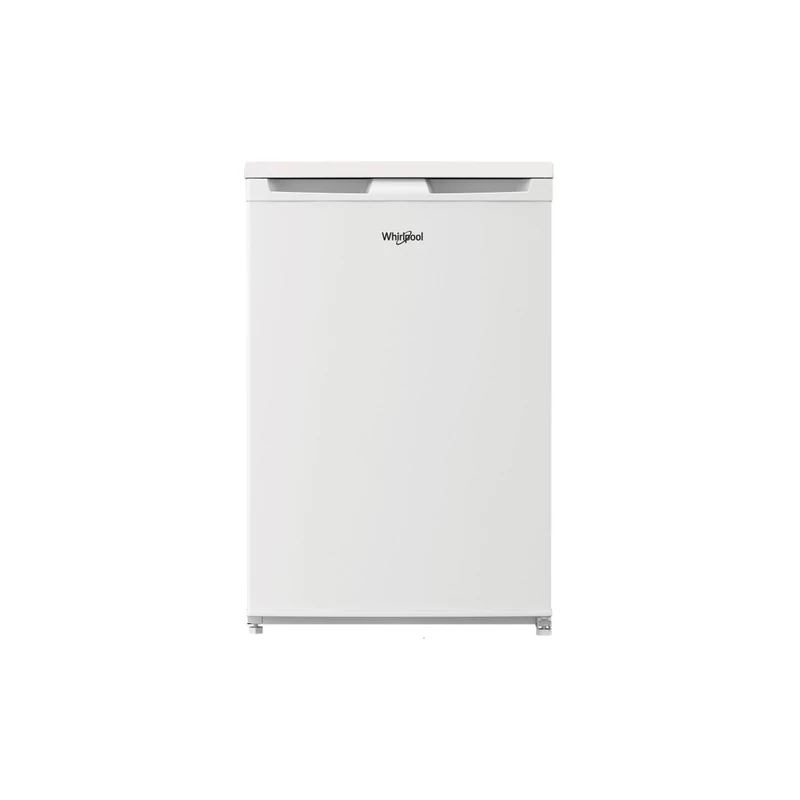 Whirlpool W55R1112W Egyajtós, pult alá helyezhető hűtőszekrény, E energiaosztály, fehér készülékszín, 130 (hűtőtér) liter hasznos térfogat, mechanikus hőmérséklet beállítás, 37 dBA, 84x54x59cm