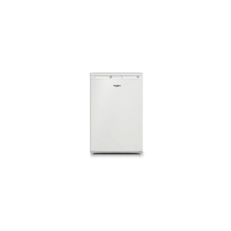 Whirlpool W55V1112W Egyajtós, pult alá helyezhető hűtőszekrény, E energiaosztály, fehér készülékszín, 101 (hűtőtér) + 13 (fagyasztótér) liter hasznos térfogat, mechanikus hőmérséklet beállítás, 36 dBA, 84x54x59,0cm