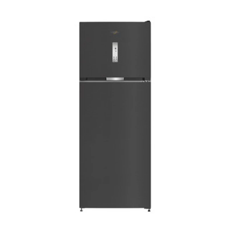 Whirlpool WHD26473X5E Felülfagyasztós NoFrost hűtőszekrény, D, 354+123 l, inox, 6. Érzék funkció, érintőszenzoros külső digitális kijelzővel, LED világítás, multiflow, 36 dBA, 186.2x70x74.6cm