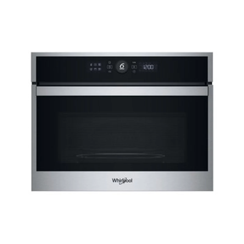 Whirlpool WMW44HMX Álló szekrénybe építhető mikrohullámú sütő, Inox, 40 liter, 6. Érzék funkciók, CRISP,  grill, Érintős kijelző, JET Start, JET Defrost
