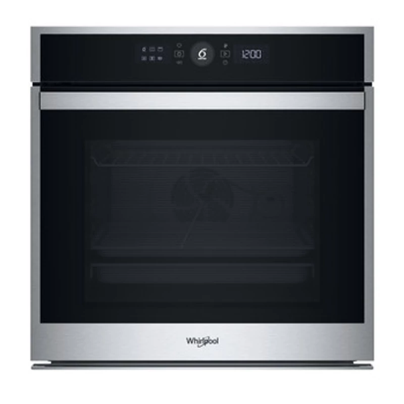 Whirlpool WOI4S8PPM1SX Beépíthető sütő, Ujjlenyomatmentes inox, finoman csukódó sütőajtó , 6. Érzék funkció 6 ételkategóriára, MF8, PIROLITIKUS és HIDROLITIKUS tisztítás,  Airfry, teleszkópos sütősín,  73 l