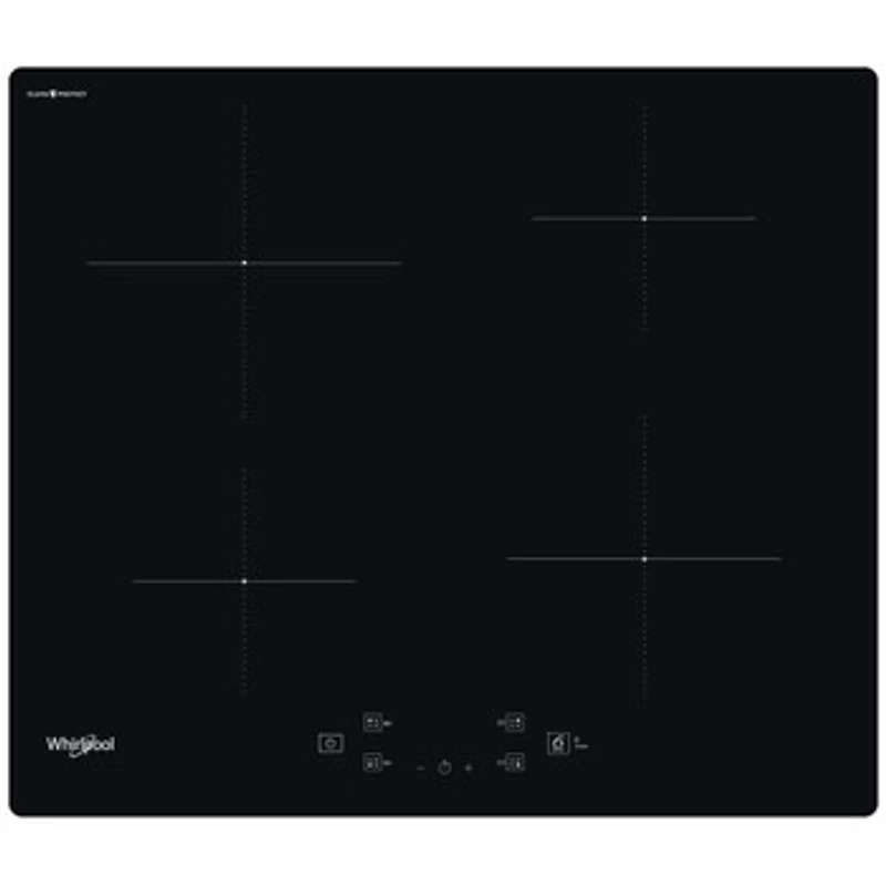 Whirlpool WSQ3560CPNE központi érintőszenzor vezérlésű indukciós főzőlap, 60 cm, Clean Protect felület 4 főzőzóna, 6. Érzék automatikus funkciók, Booster 4 zónához, Power Management