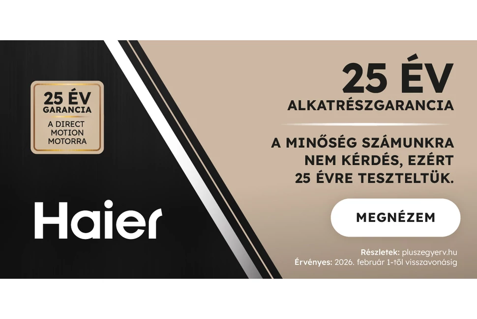 25 év alkatrész garancia