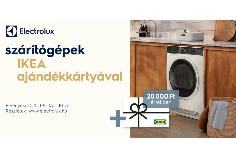 Electrolux szárítógépek 20.000 Ft IKEA