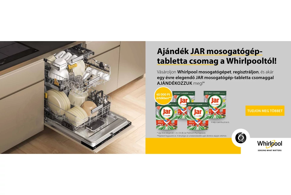 Whirlpool JAR mosogatógép promo 2025