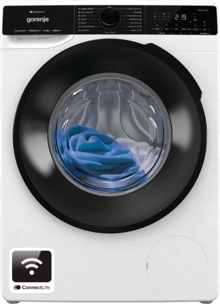 Gorenje WPNA14A3PWIFI elöltöltős mosógép, 10 kg, 1400 f, gőzprogramok, inverter motor, Wifi-Connect Life, DoseAid, , A osztály
