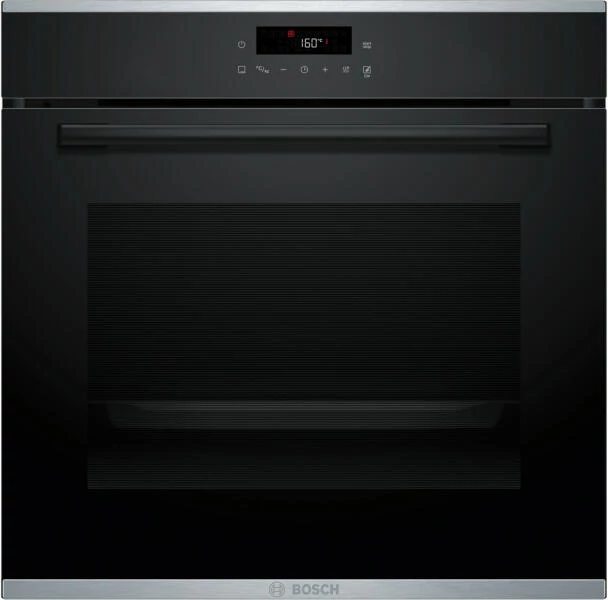 Bosch HBA272BB3 Önállóan beépíthető sütő - Serie4 - fekete - 71 l sütőtér - 7 funkció - 3D hőlégbefúvás - Energiaosztály: A+ - pirolitikus öntisztítás - AutoPilot10 - AirFry sütési mód