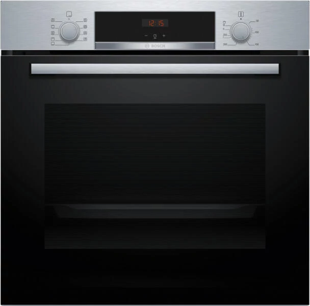 Bosch HBA534ES3 Önállóan beépíthető sütő - Serie4 - nemesacél - 71 l sütőtér - 7 funkció -  Energiaosztály: A+ - EcoClean hátfal - 1-szintű teleszkópos sütősín