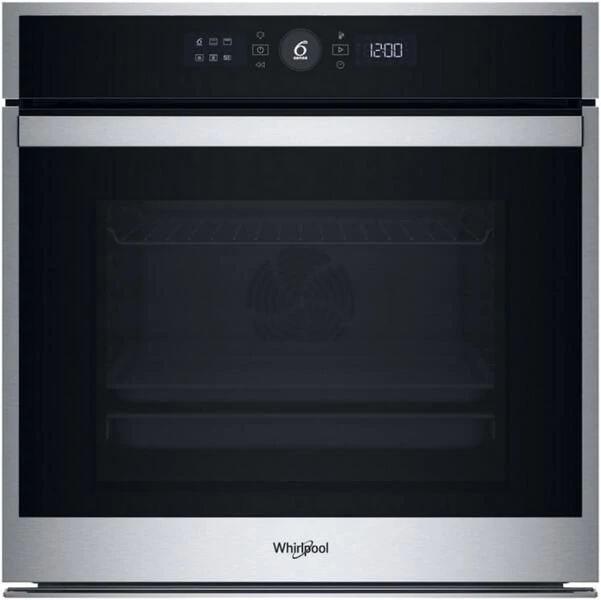 Whirlpool WOI4S8HM1SXA beépíthető sütő gőz funkcióval, Ujjlenyomatmentes inox, finoman csukódó sütőajtó (3 rétegű), 6. Érzék funkció 6 ételkategóriára, MF8, SmartClean (hidrolitikus) sütőtisztítás, 