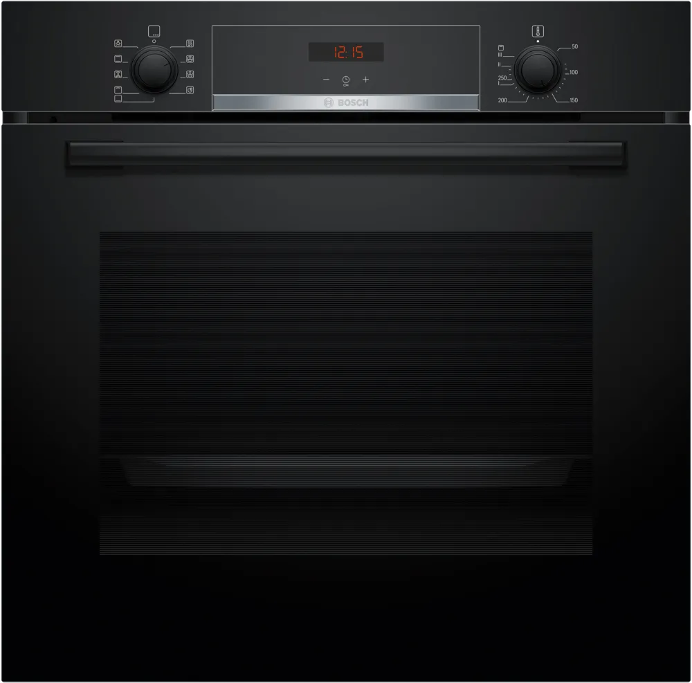 Bosch HBA534EB3 Önállóan beépíthető sütő - Serie4 - fekete - 71 l sütőtér - 7 funkció -  Energiaosztály: A+ - EcoClean hátfal - 1-szintű teleszkópos sütősín