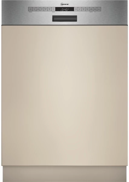 Neff S145EVS04E Beépíthető kezelőpaneles mosogatógép - N50 - Home Connect - Nemesacél - 14 teríték - Energiaosztály:B - 6 program - 4 opció - Nagyméretű LED kijelző - Nyomógombos vezérlés - OpenDry szárítás