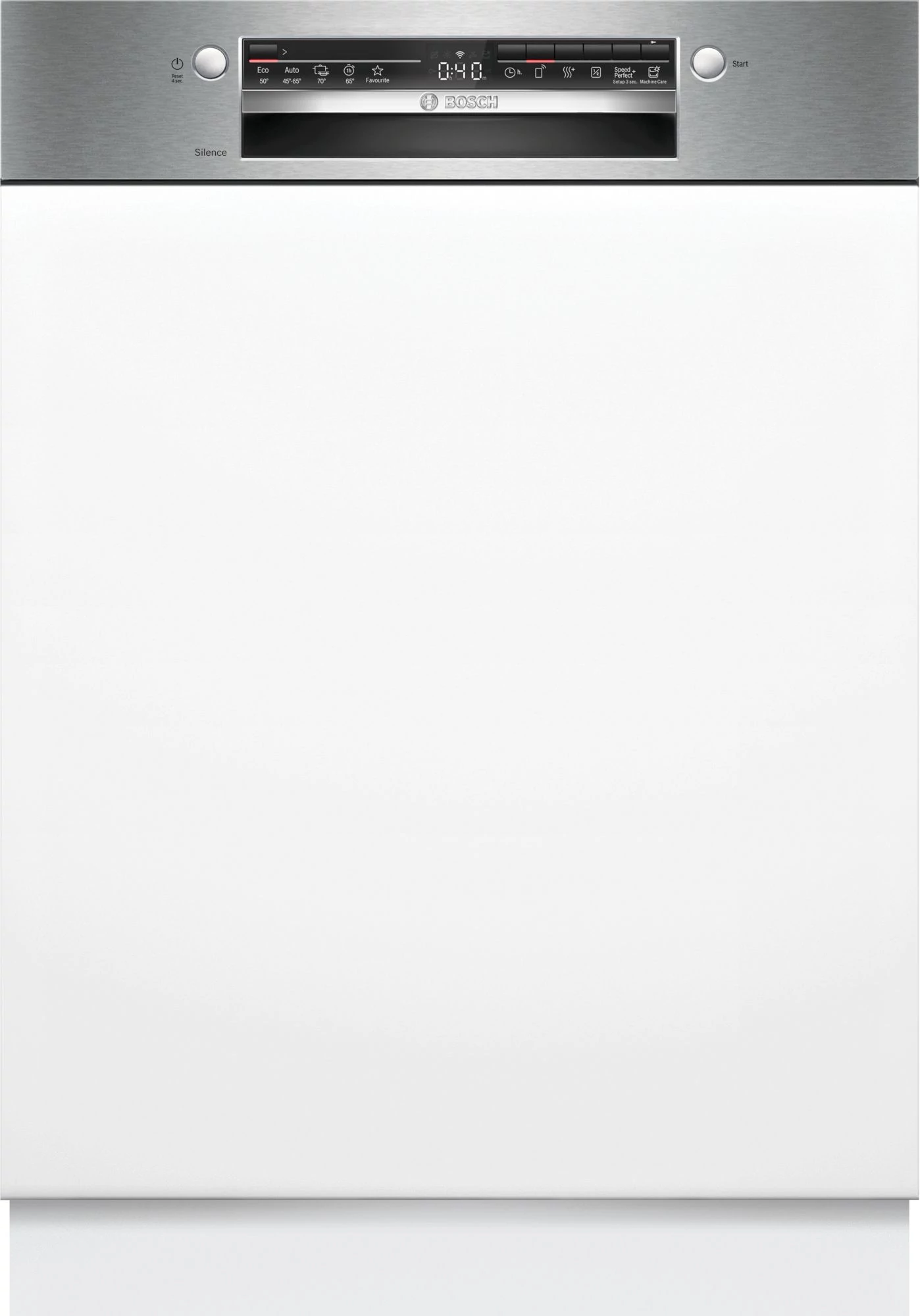 BOSCH SMI2HVS06E Beépíthető Mosogatógép, Serie 2, Home Connect, Nemesacél, 14 teríték, C, 5 program, 6 opció  VarioDrawer, 9 l, 46 dB(A)