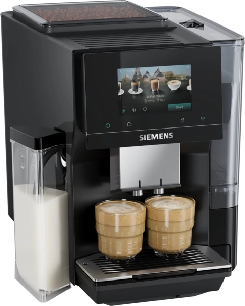 Siemens TQ725E03 Automata kávéfőző EQ700, 19 bar, IAroma system, integrált tejtartály, Home Connect , Coffeeworld, SuperSilent , Coffeetainment felület, stage light,fekete