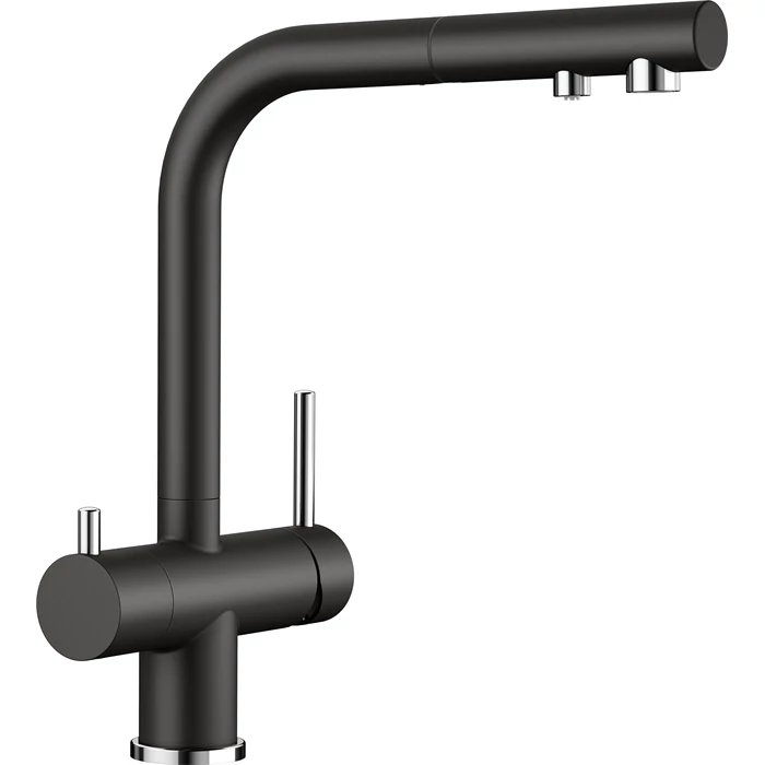 BLANCO FONTAS-S II csaptelep kihúzható fejjel, fekete, magasnyomású