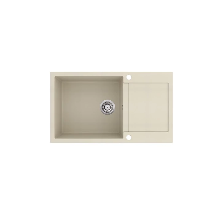 EVIDO Cubo XL 6S compact gránit mosogató, 860 x 500 mm, bézs