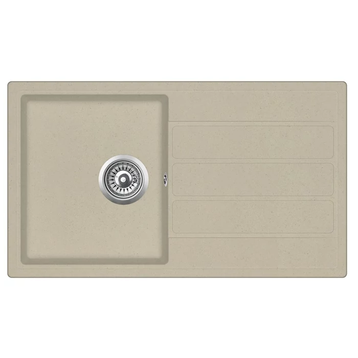 EVIDO Easy 45S gránit mosogató, 760 x 440 mm, bézs