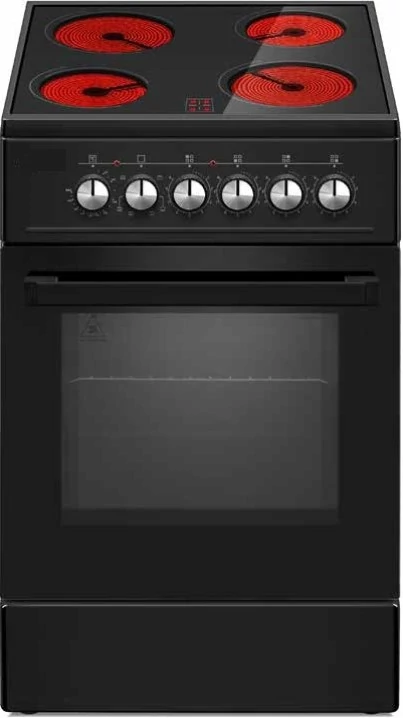 Orion OEC-VC04B kerámialapos tűzhely, 4 zóna, légkeverés, fekete szín