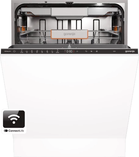 Gorenje GV643D90 Teljesen beépíthető mosogatógép,16 teríték, 6 program, 3. kosár, TotalDry