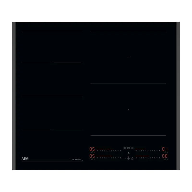 AEG TI64IG00FB Beépíthető indukciós főzőlap, FlexiBridge, Hob2Hood, 60 cm