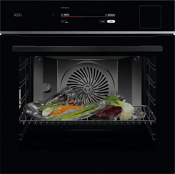 AEG TP9SB831AB SteamPro/ProAssist beépíthető gőzsütő, maghőmérő, SousVide, Steamify, Wifi, gőztiztítás