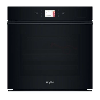 Whirlpool WOI9A8FPT2SBA Beépíthető sütő, Fekete üveg, finoman csukódó sütőajtó, 6. Érzék funkció receptekkel, MF8, PIROLITIKUS és HIDROLITIKUS tisztítás, LCD TFT 3'5 kijelző (magyar nyelvű, érintőszenzoros),  Airfry, gőz, teleszkópos sütősín, 73 l
